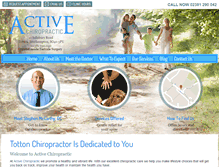 Tablet Screenshot of active-chiropractic.co.uk